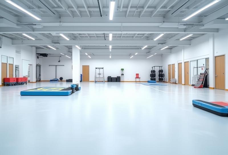 Off-ice training area